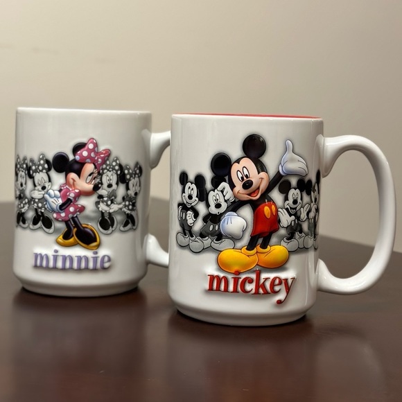 Disney Other - MICKEY and Minnie 3D Mug Set Walt Disney World Disney Parks Mugs
